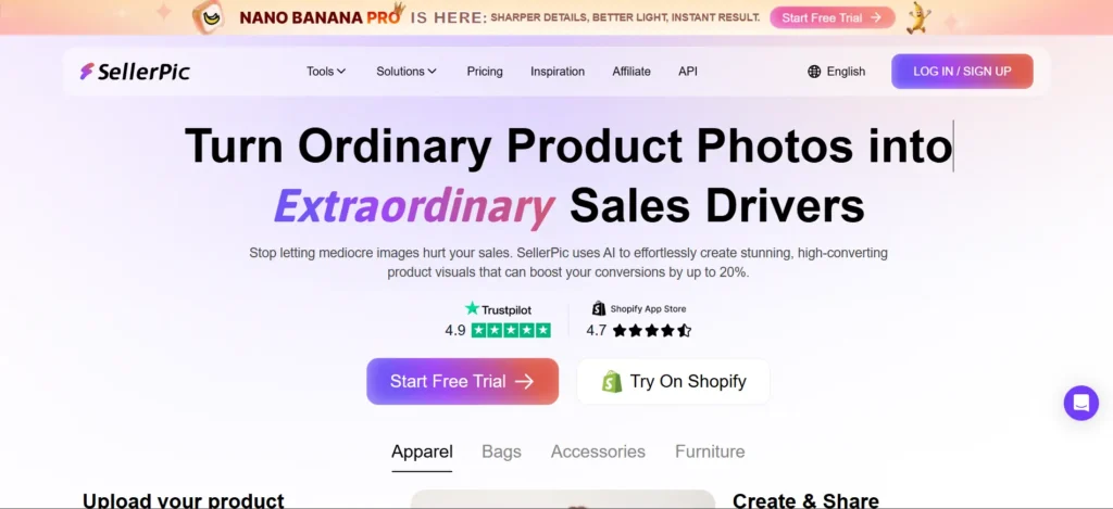 SellerPic AI tool cover image