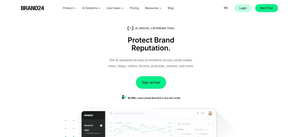 Brand24 (Real-time brand monitoring)
