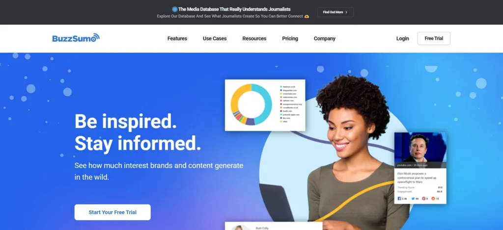 BuzzSumo (Brand mentions + content signals)