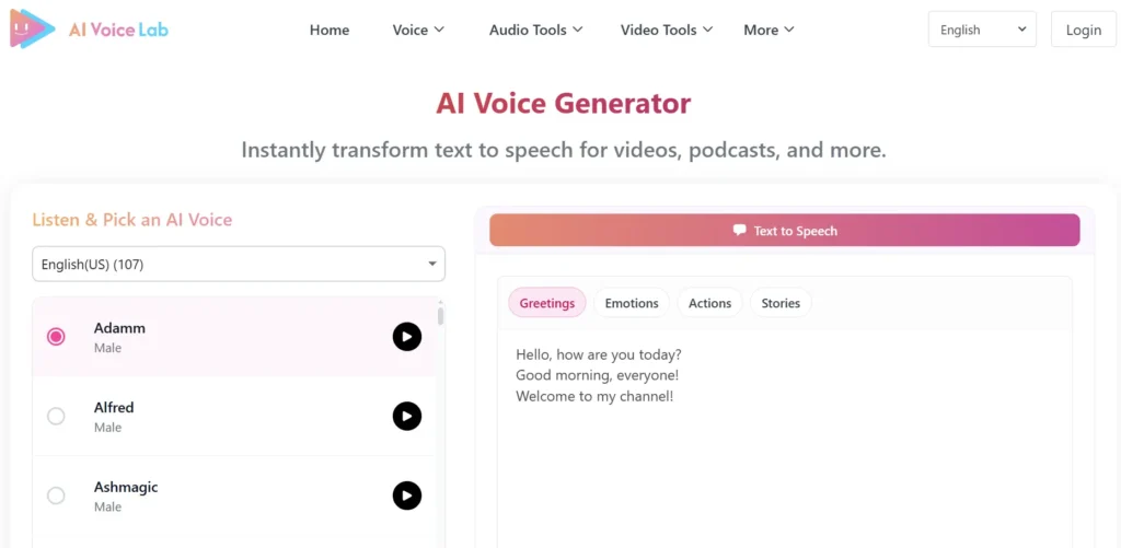 AI Voice Lab