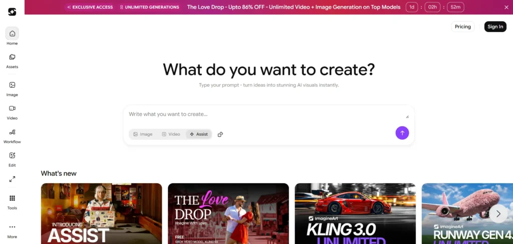 ImagineArt Creative Suite - AI Tools for Designer