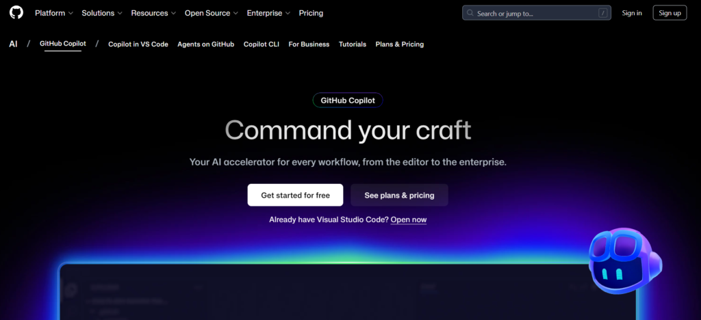GitHub Copilot Your AI pair programmer