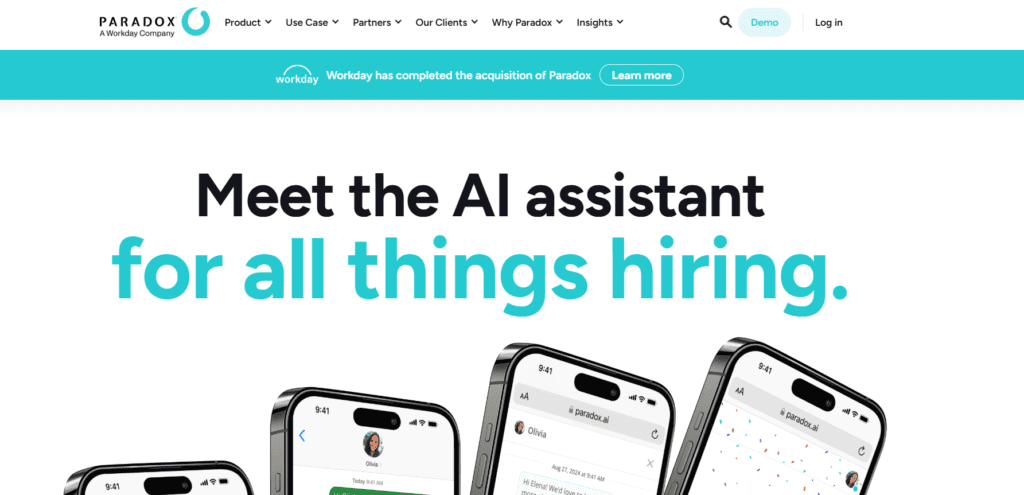 Paradox uses conversational AI assistants