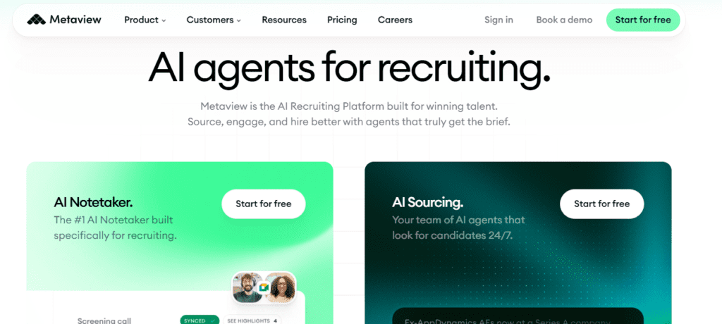 Metaview: AI recruiting platform
