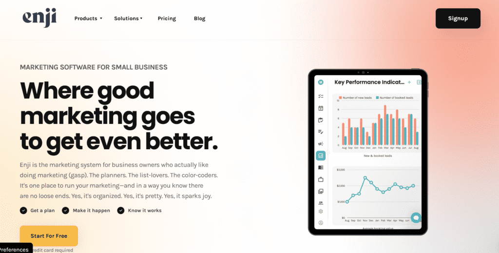 Enji: All-in-One Small Business Marketing Software to Help You Grow