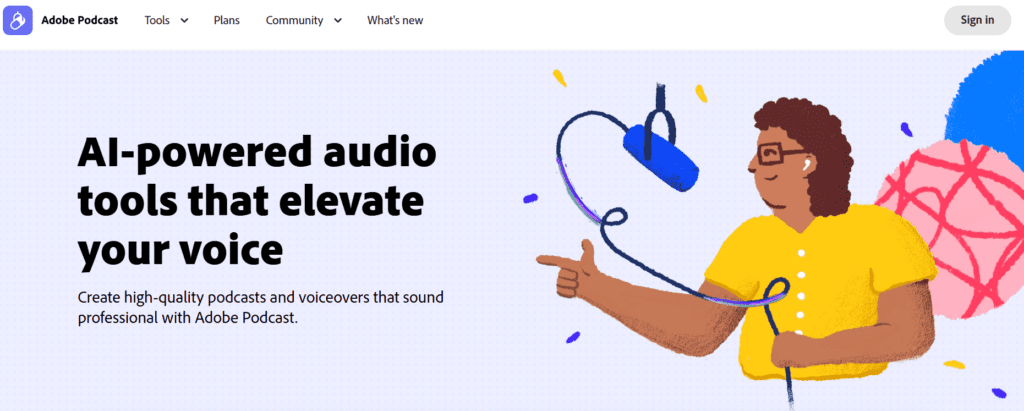 Adobe Podcast | AI audio recording and editing, all on the web