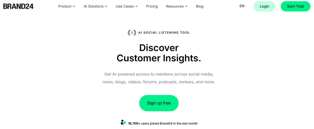 Brand24 - #1 AI Social Listening Tool