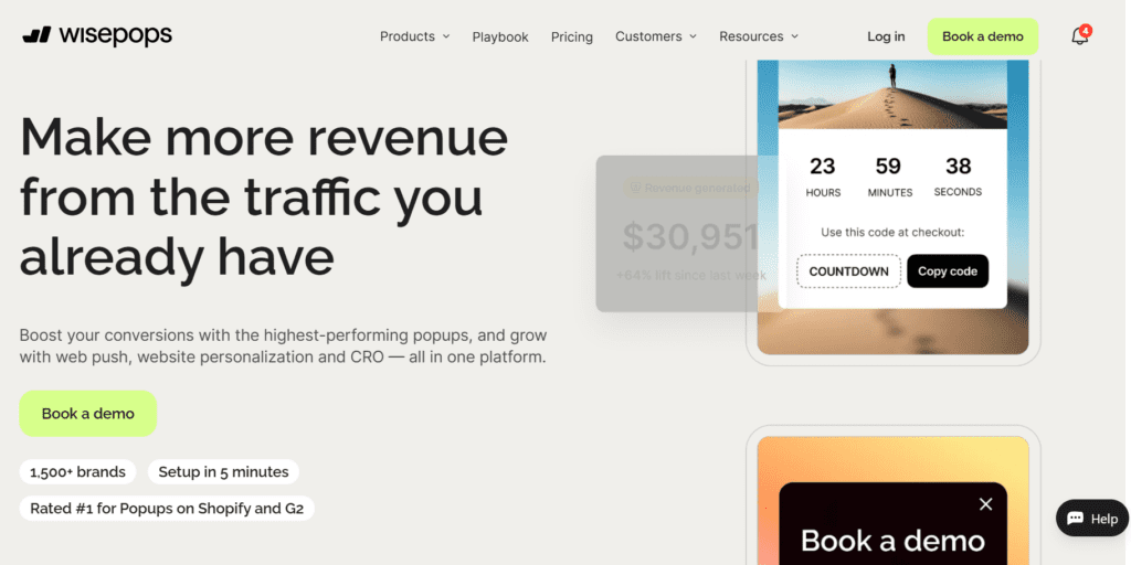 Wisepops AI | Onsite Engagement Platform