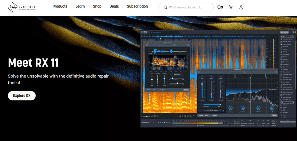 iZotope | Plugins for Audio Restoration, Mixing, Mastering and More