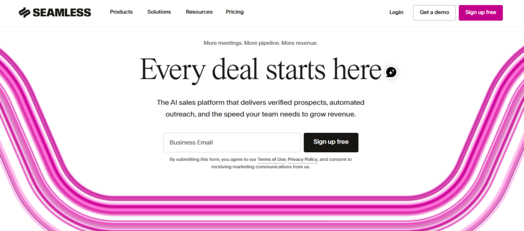 Seamless.AI real-time contact finding interface for fast B2B sales prospecting