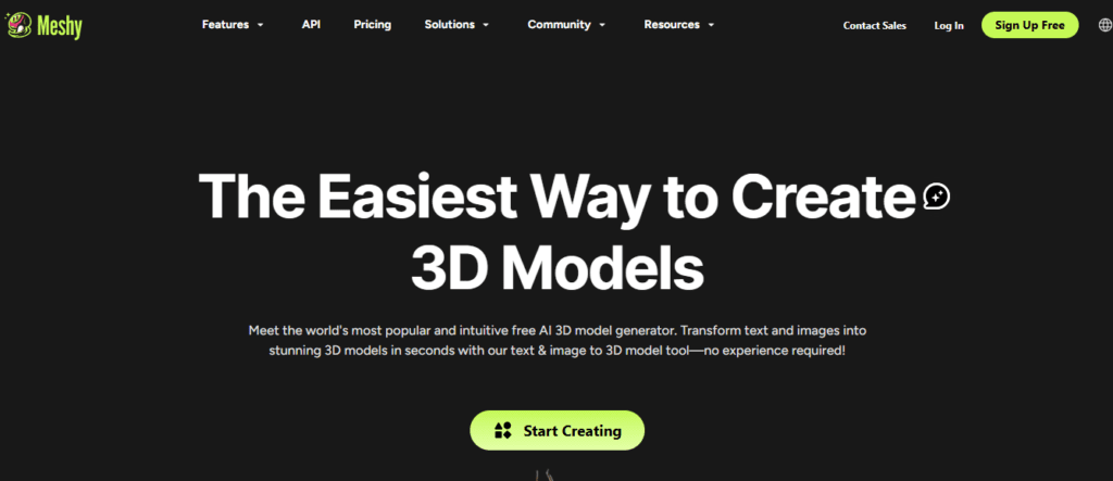 Meshy AI -AI 3D Model Generator