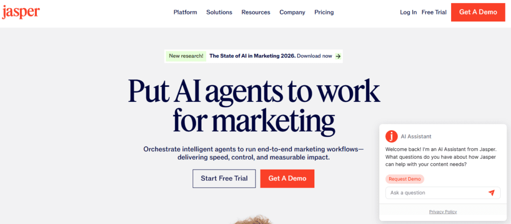 Jasper AI is an AI-powered content creation and writing assistant tool