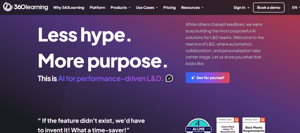 AI-Powered LMS & Collaborative Learning Platform | 360Learning
