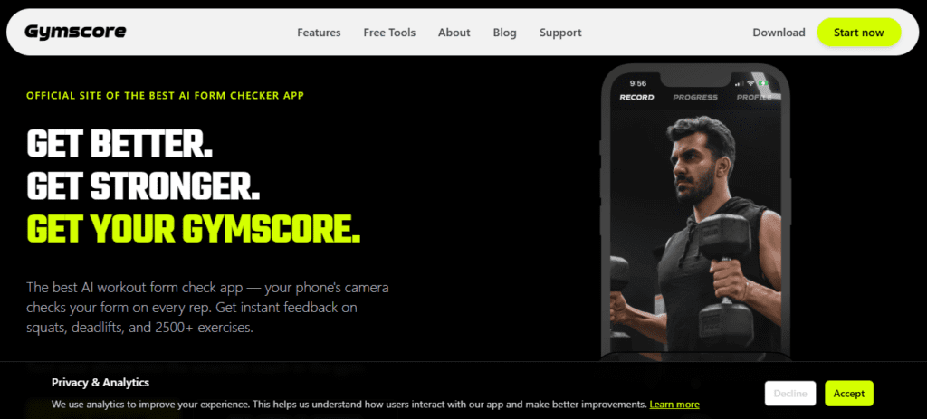 Get Better. Get Stronger. Get Your Gymscore.