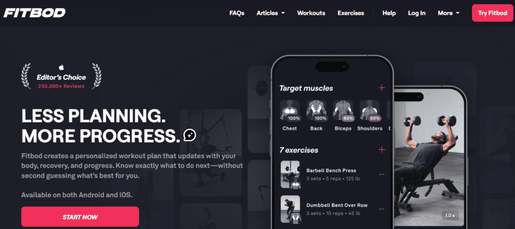 Fitbod | Less Planning. More Progress: Fitness tool
