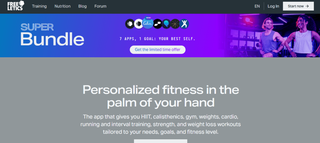 Intensive workouts & individual training plans | FREELETICS