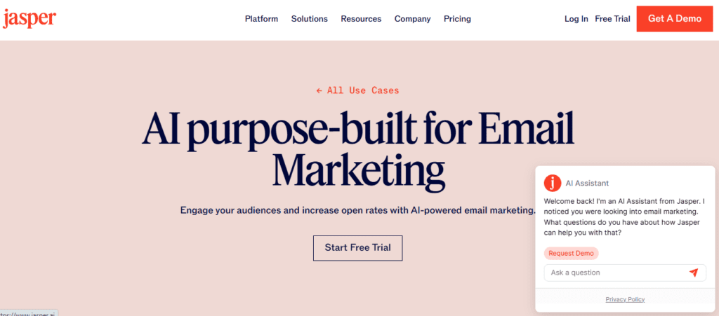 Put AI agents to work for marketing | Jasper
