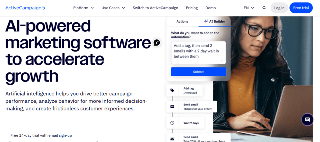 Experts found that ActiveCampaign is the most powerful email marketing automation tool