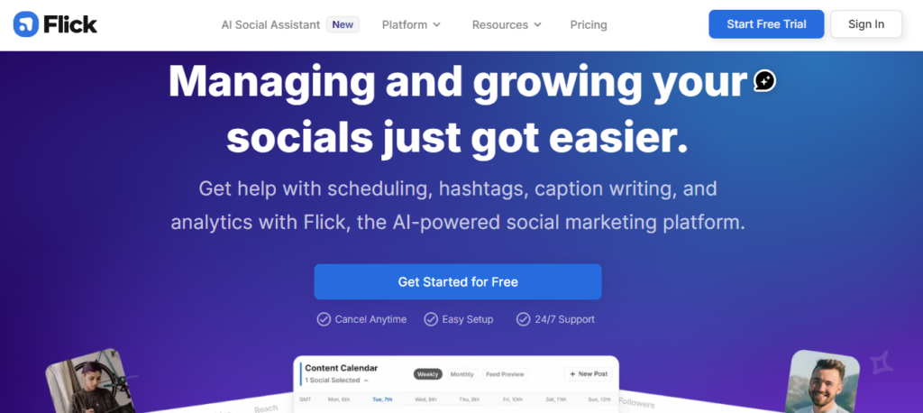 Flick: Social Media Marketing Platform
