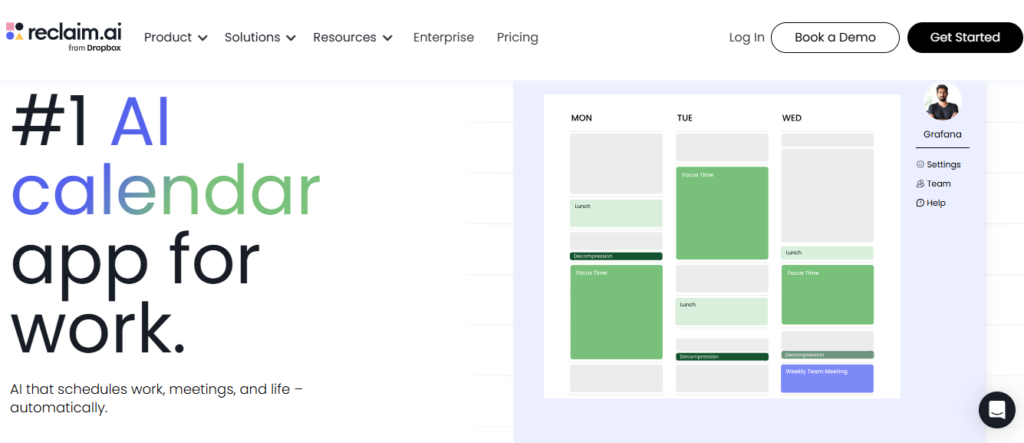 Reclaim – AI Calendar for Work & Life