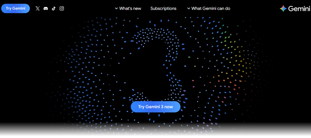 Google Gemini: Google's AI assistant. Get help with writing, planning, brainstorming, and more
