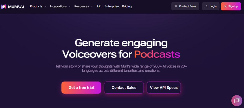 Murf AI converts text into realistic voiceovers with 200 plus voices & multilingual support.