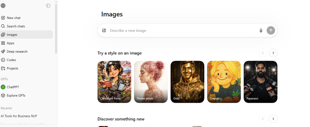 Conversational text-to-image generation interface using GPT Image 1.5 inside ChatGPT